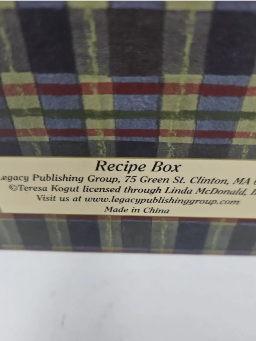 6pc Lot Wayne County Preserving Co Hand Painted Crate 4 Wood Apples & Recipe Box